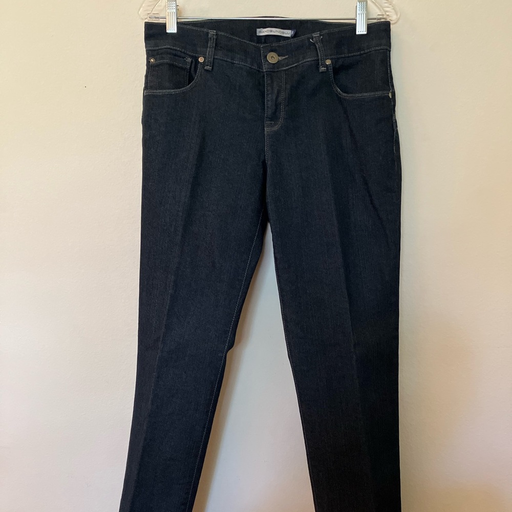 BandolinoBlu Dark Blue Strech Dressy Jeans Size 8